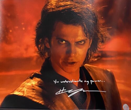 Hayden Christensen Signed 16x20 Star Wars Revenge of the Sith SWAU Holo W/ Quote