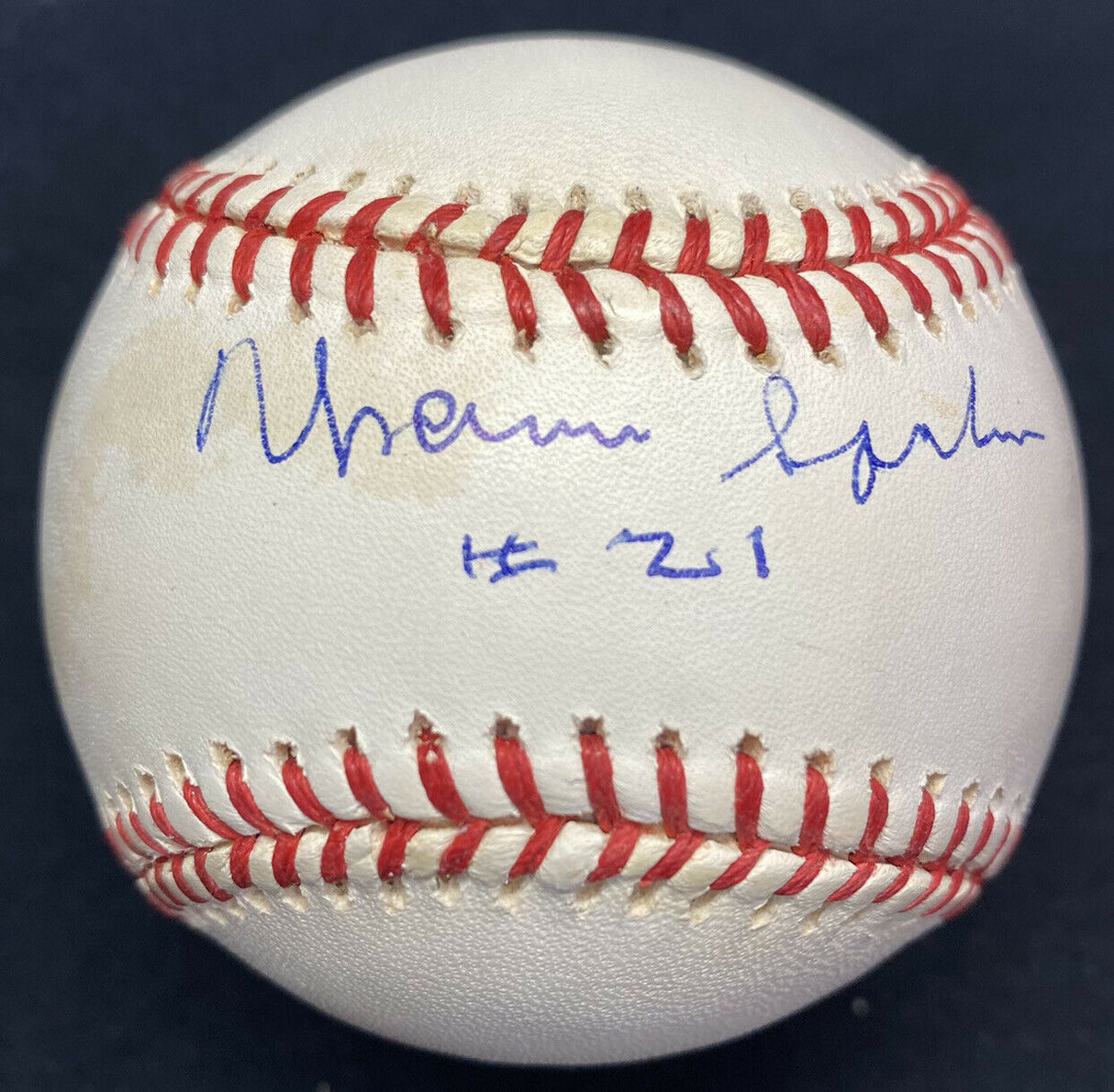 Warren Spahn #21 Signed Baseball JSA