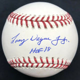 Larry Wayne Chipper Jones Jr. HOF 18 Signed Baseball PSA/DNA