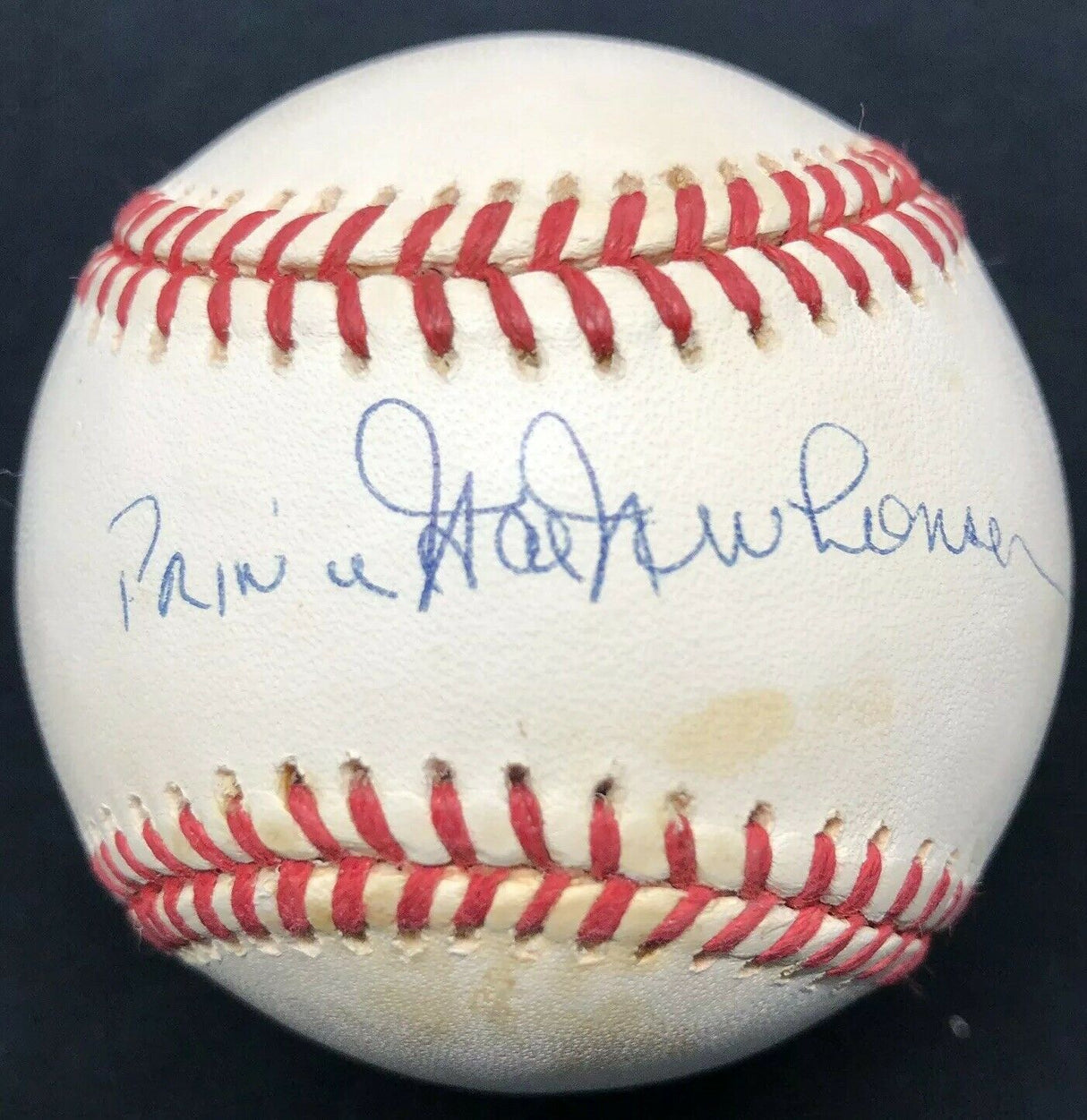 Prince Hal Newhouser Nickname Signed Baseball JSA