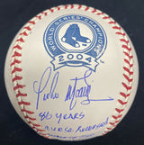 Pedro Martinez Curse Reversed Signed 2004 World Series Champs Baseball JSA