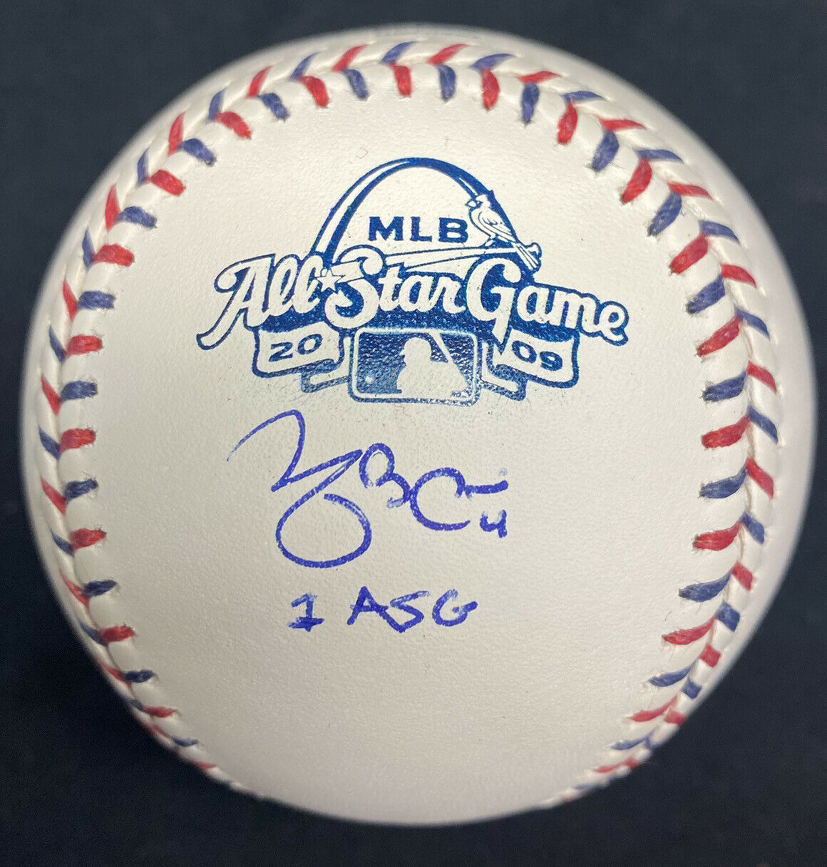 Yadier Molina 1 ASG Signed 2009 All Star Game Baseball JSA Witness