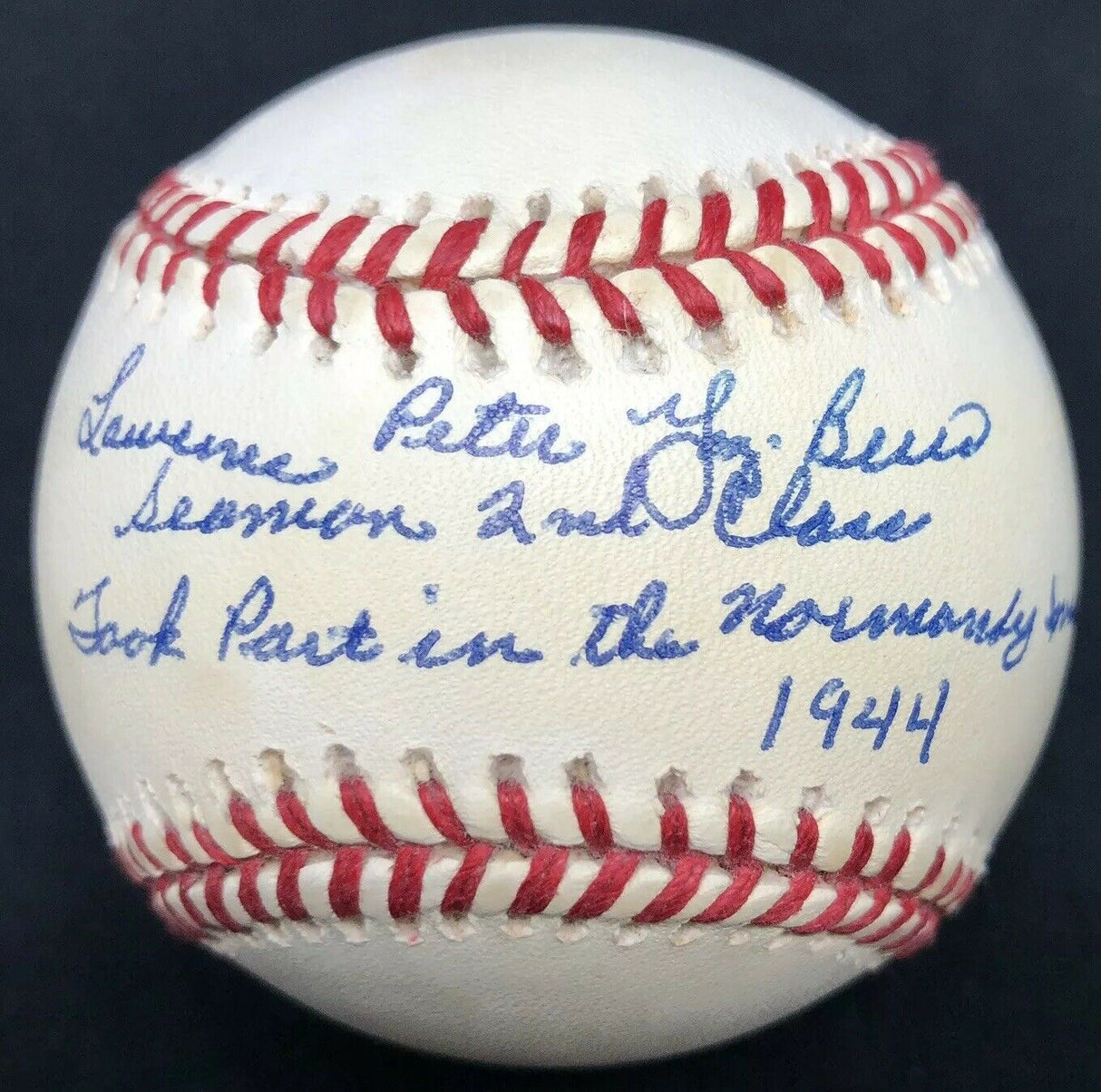 Yogi Berra D-Day WWII Signed Baseball JSA LOA