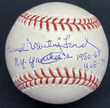 Whitey Ford NY Yankees HOF 74 Signed Baseball JSA