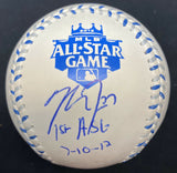 Mike Trout 1st ASG 7-10-12 Signed 2012 All Star Game Baseball MLB Holo