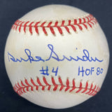 Duke Snider HOF 80 #4 Signed Baseball JSA