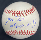 Mike Trout 1st Hit 7/9/11 Signed Rookie Signature Baseball MLB Holo