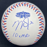 Mike Trout 10x ASG Signed 2022 All Star Game Logo Baseball MLB Holo