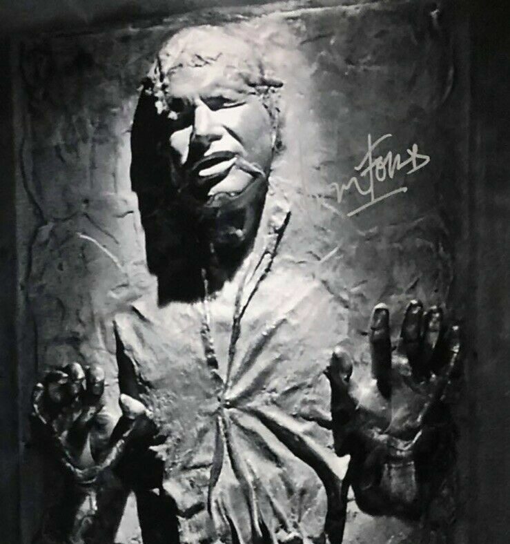 Harrison Ford Signed Life Size Han Solo Carbonite Photo Fathead Beckett Witness