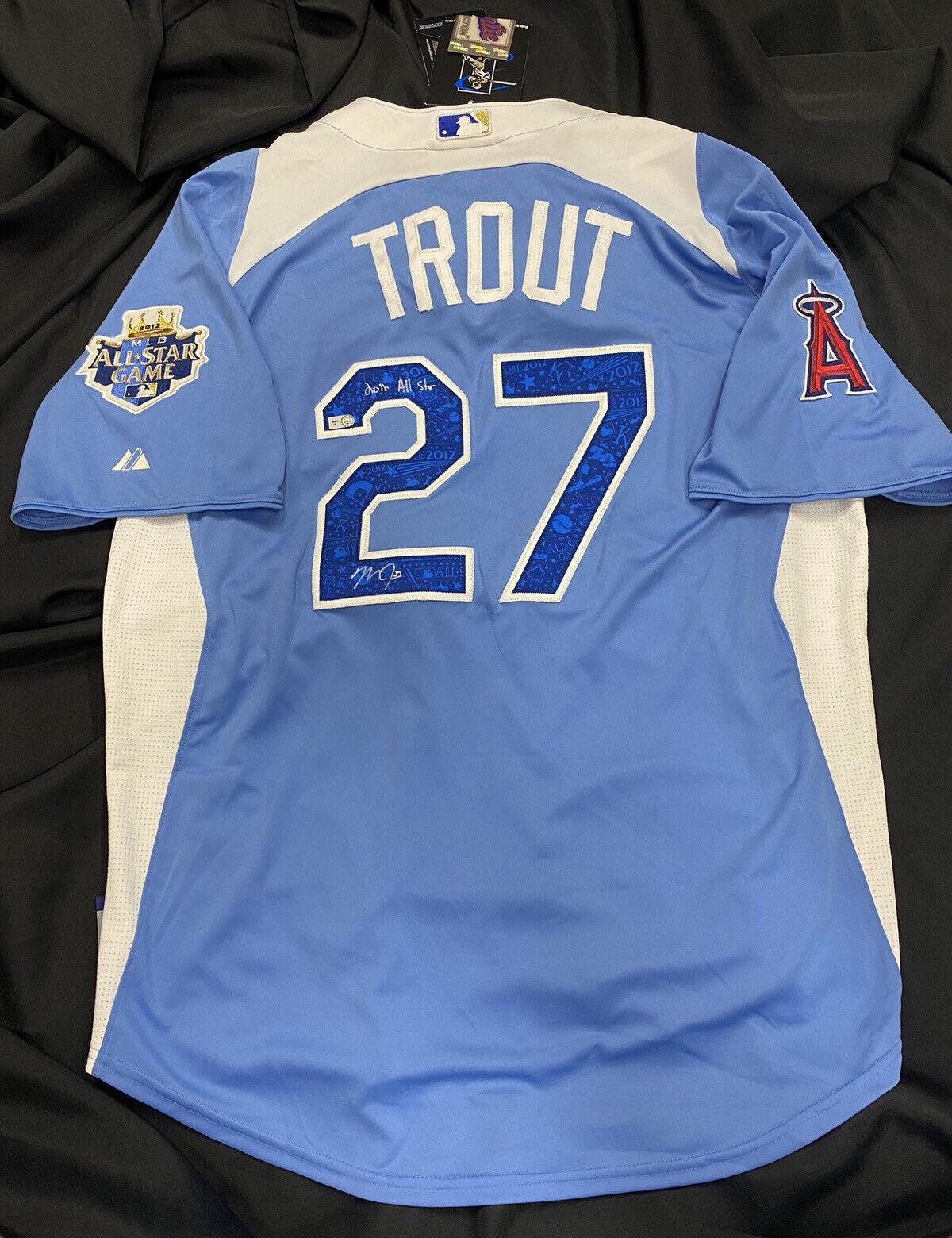 Mike Trout 1st AS Game Signed Authentic 2012 All Star Jersey MLB Holo Rookie Sig