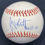 George Brett MVP 1980 Signed Baseball JSA