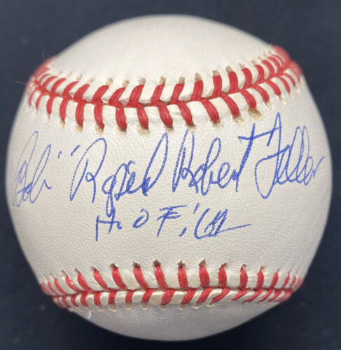 Bob “Rapid Robert” Feller HOF 62 Signed Baseball JSA
