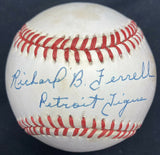 Richard B. Rick Ferrell Detroit Tigers Signed Baseball JSA