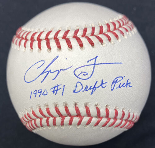 Chipper Jones 1990 #1 Pick Signed Baseball JSA