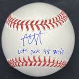 CC Sabathia 20th Pick 98 Draft Signed Baseball PSA