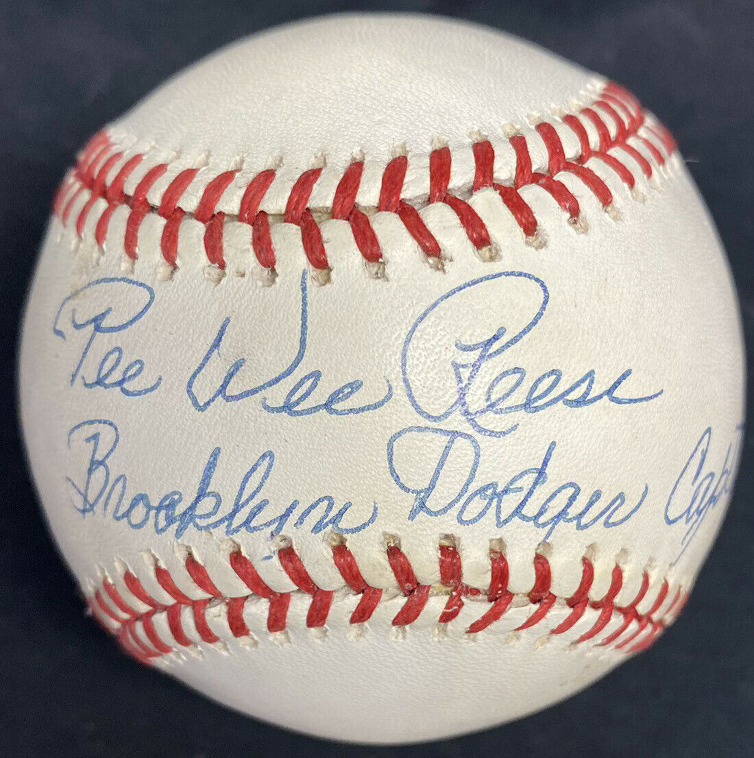 Pee Wee Reese Brooklyn Dodgers Captain Signed Baseball PSA/DNA