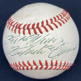 Roberto Clemente Single Signed Official NL Feeney Spalding Baseball JSA LOA