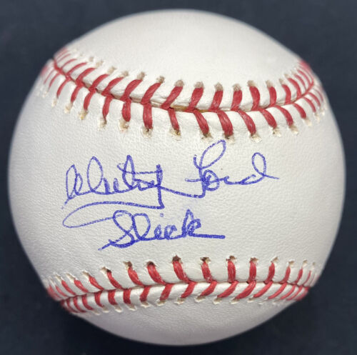 Whitey Ford Slick Nickname Signed Baseball PSA/DNA