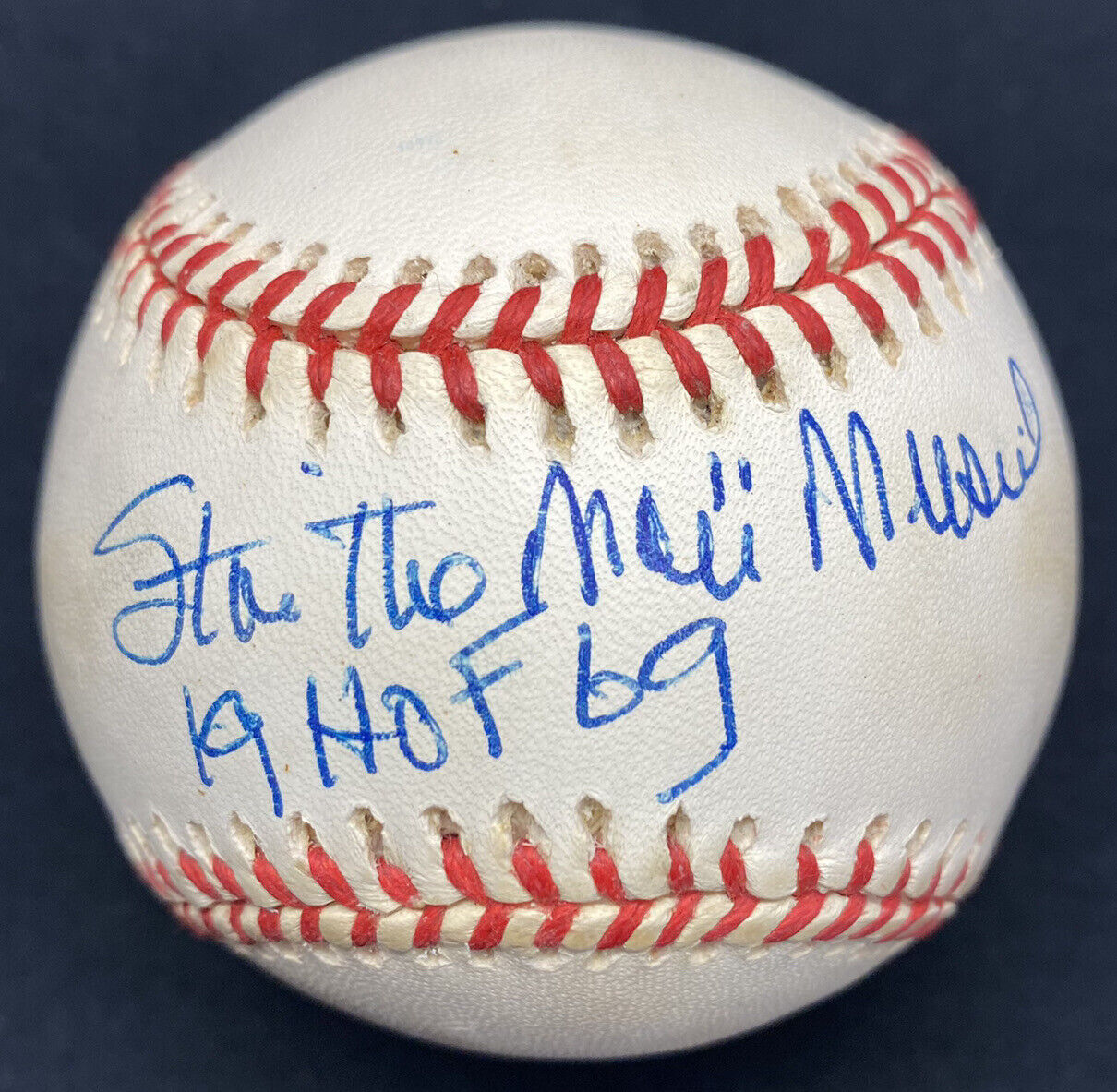 Stan The Man Musial HOF 1969 Signed Baseball JSA