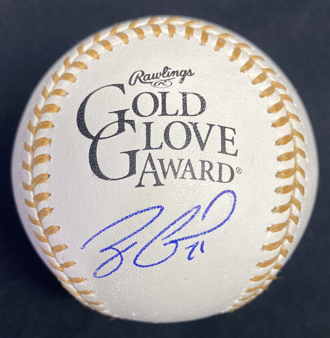 Zack Greinke Signed Gold Glove Logo Baseball JSA