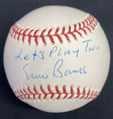 Ernie Banks Let’s Play Two Signed Baseball JSA