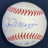 Joe DiMaggio .325 BA Signed Baseball JSA LOA