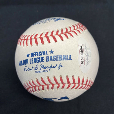 Hank Aaron 2,297 RBI Signed Baseball JSA Witness