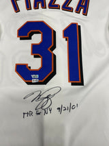 Mike Piazza HR for NY Signed Authentic Mitchell Ness Jersey Fanatics MLB Holo