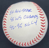 Gregory Alan Maddux Full Name HOF CY K’s Signed Stat Baseball JSA LOA