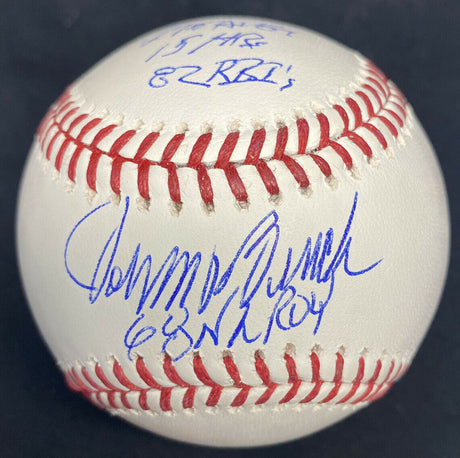 Johnny Bench MVP ROY Signed Stat Baseball Set JSA