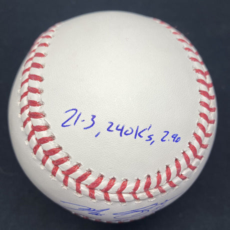 Max Scherzer 2013 AL Cy Young Signed Stat Baseball MLB Holo