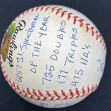 Stan Musial HOF MVP Signed RJ Stat Inscribed Baseball Reggie Jackson