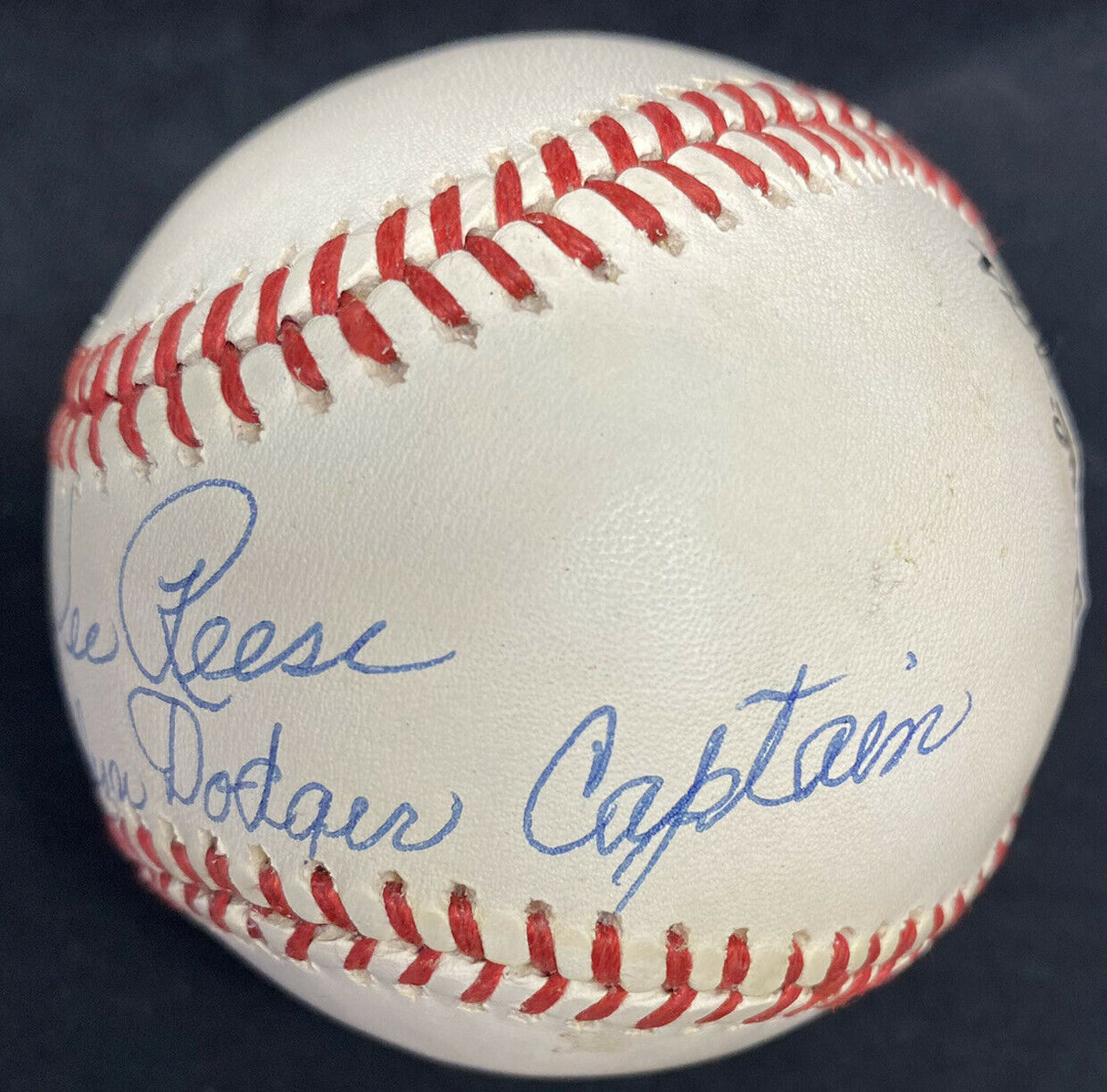 Pee Wee Reese Brooklyn Dodgers Captain Signed Baseball PSA/DNA