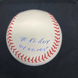 Jeffrey Robert Jeff Bagwell Full Name Signed HOF MVP Stat Baseball Tristar