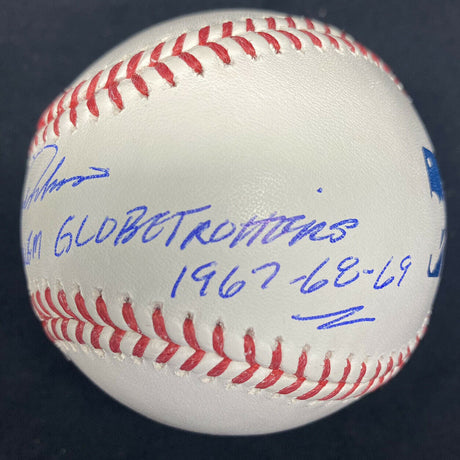 Fergie Jenkins Harlem Globetrotters 1968-68-69 Signed Baseball Tristar