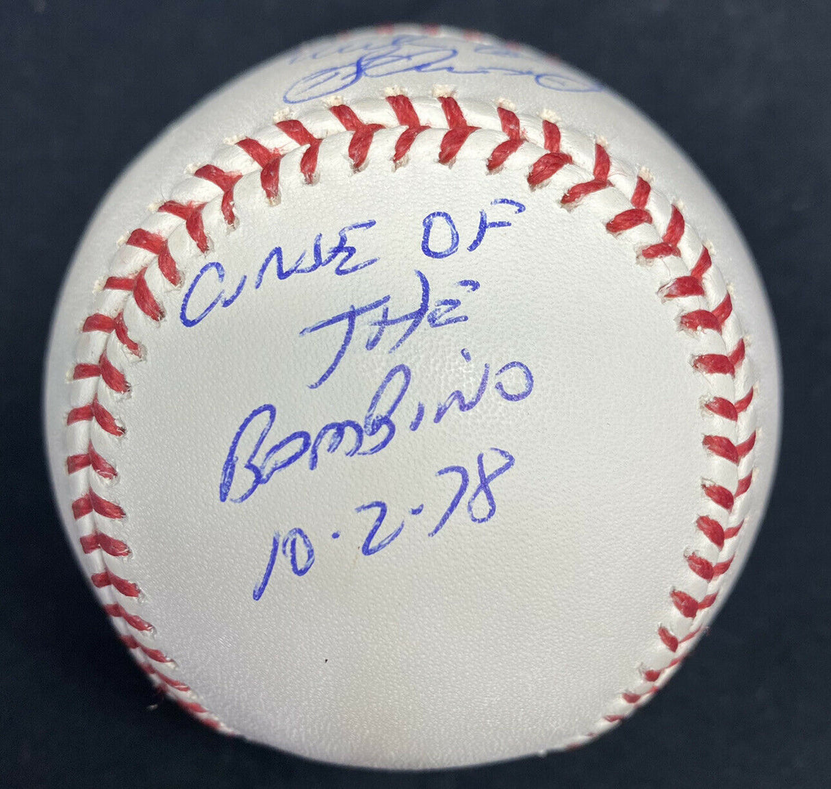 Bucky Dent Mike Torrez Curse Of The Bambino Signed Baseball PSA/DNA