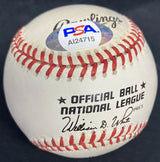 Pee Wee Reese Brooklyn Dodgers Captain Signed Baseball PSA/DNA