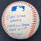 Kirby Puckett HOF 2001 Signed Stat Baseball JSA LOA