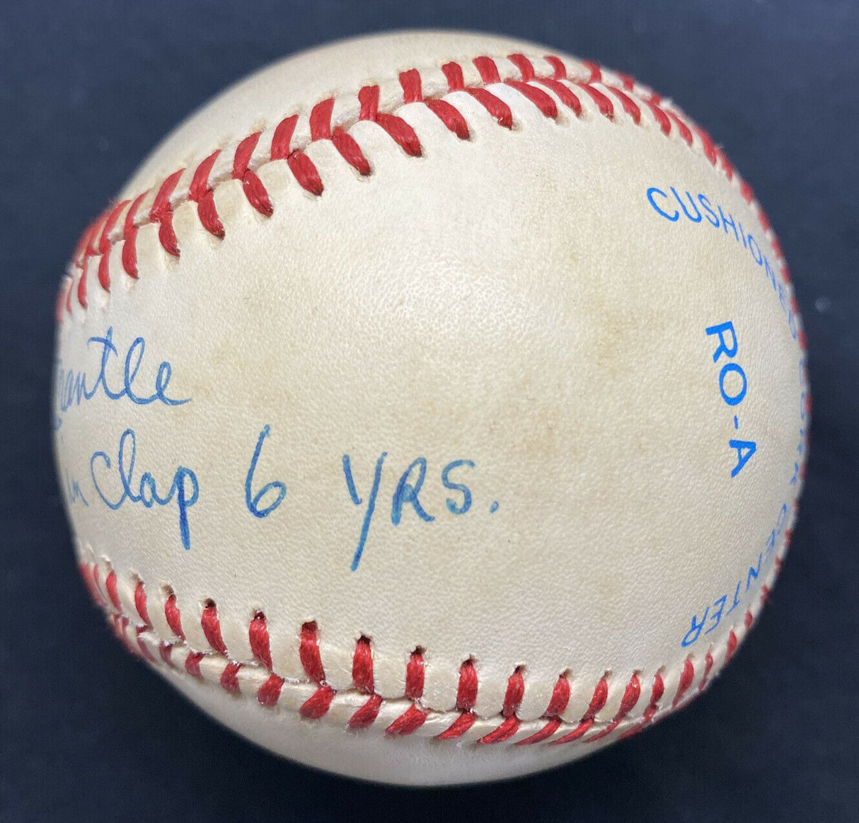 Mickey Mantle Led League In Clap 6 Yrs Signed Baseball JSA LOA Vulgar