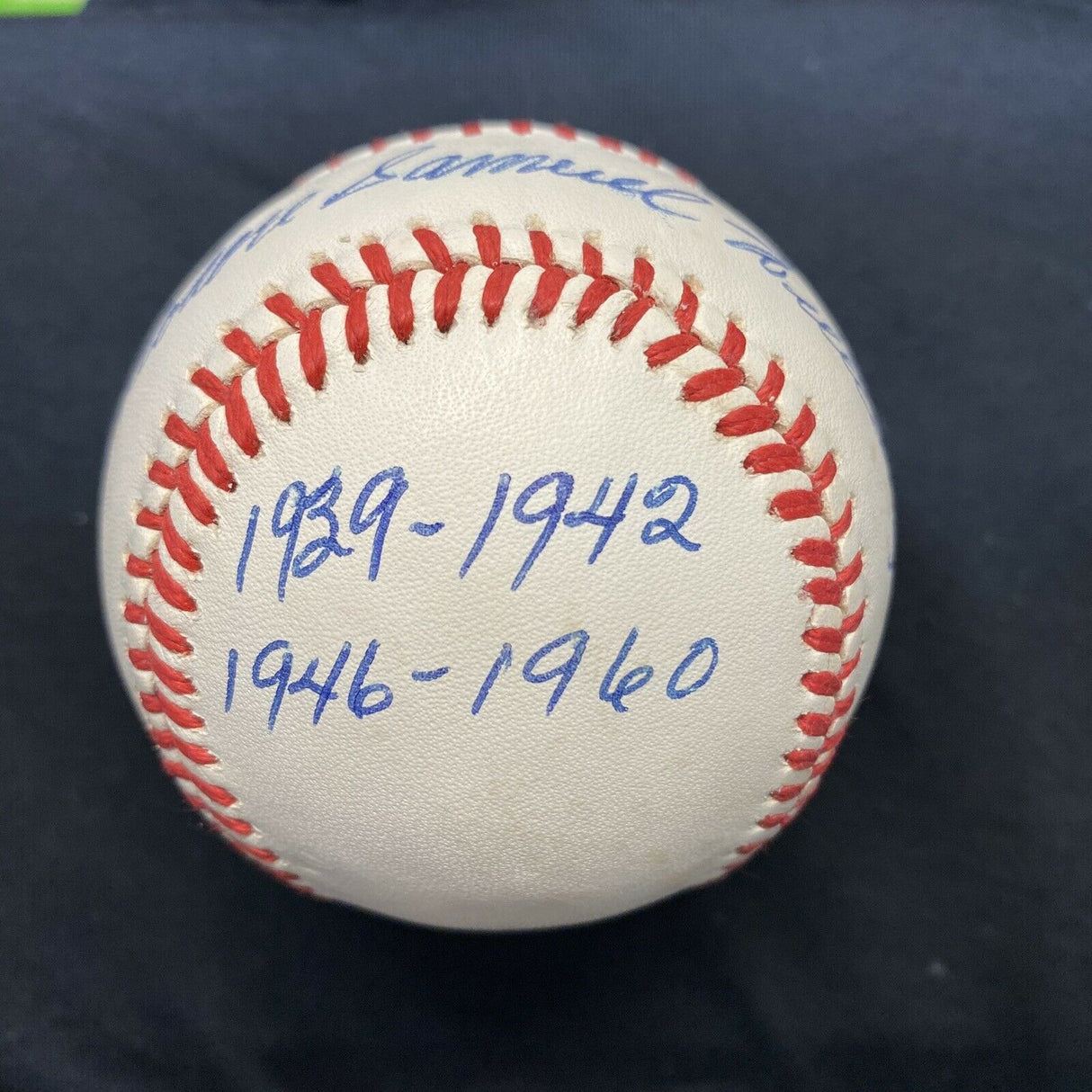Theodore Samuel Williams Full Name HOF 1966 Signed Stat Baseball PSA LOA