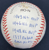 Stan Musial HOF MVP Signed RJ Stat Inscribed Baseball Reggie Jackson