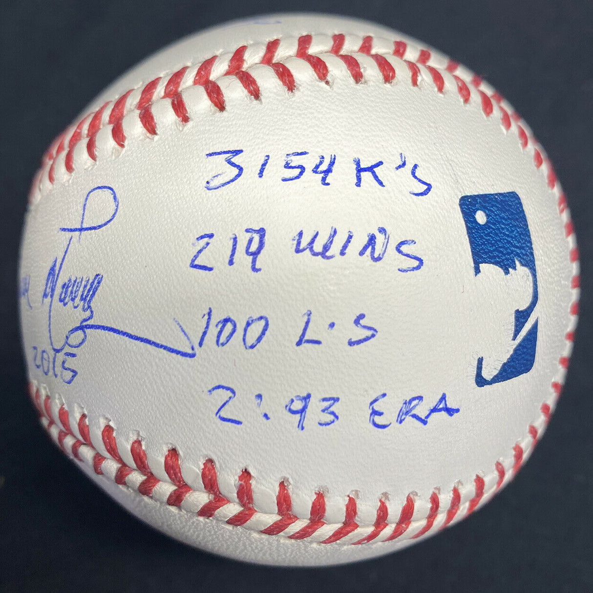 Pedro Jaime Martinez Full Name CY K’s HOF Signed Stat Baseball JSA LOA