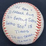 Stan Musial HOF MVP Signed RJ Stat Inscribed Baseball Reggie Jackson