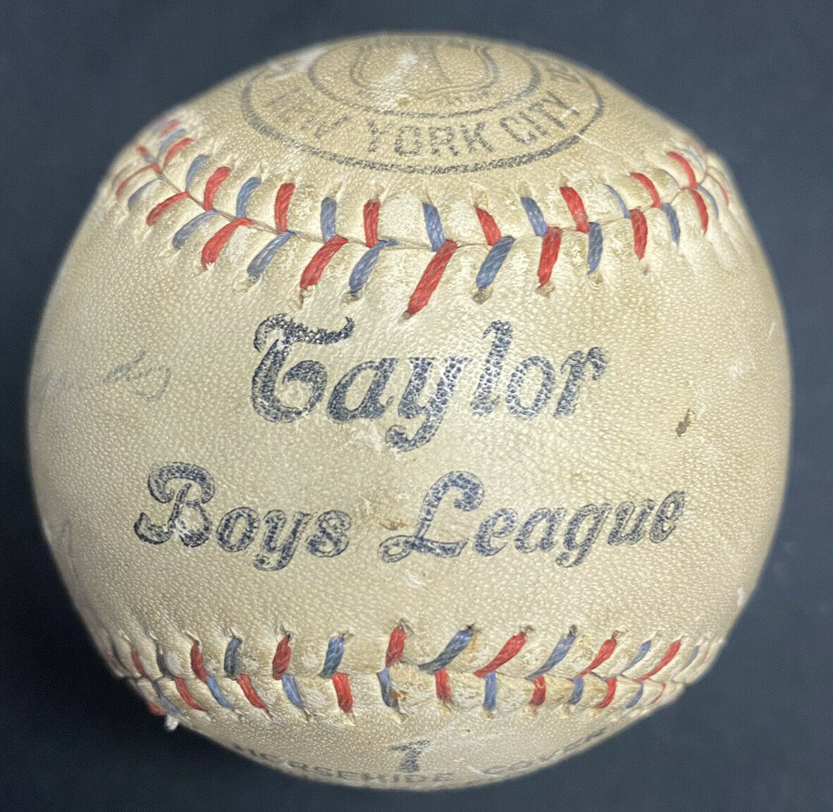 Lou Gehrig Single Signed Boys League Baseball PSA/DNA LOA