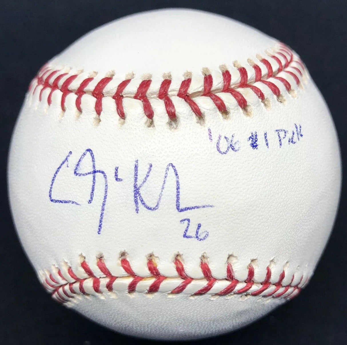 Clayton Kershaw 06 #1 Pick Signed Rookie Signature Baseball JSA LOA