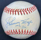Johnny Mize 36 Signed Baseball PSA/DNA
