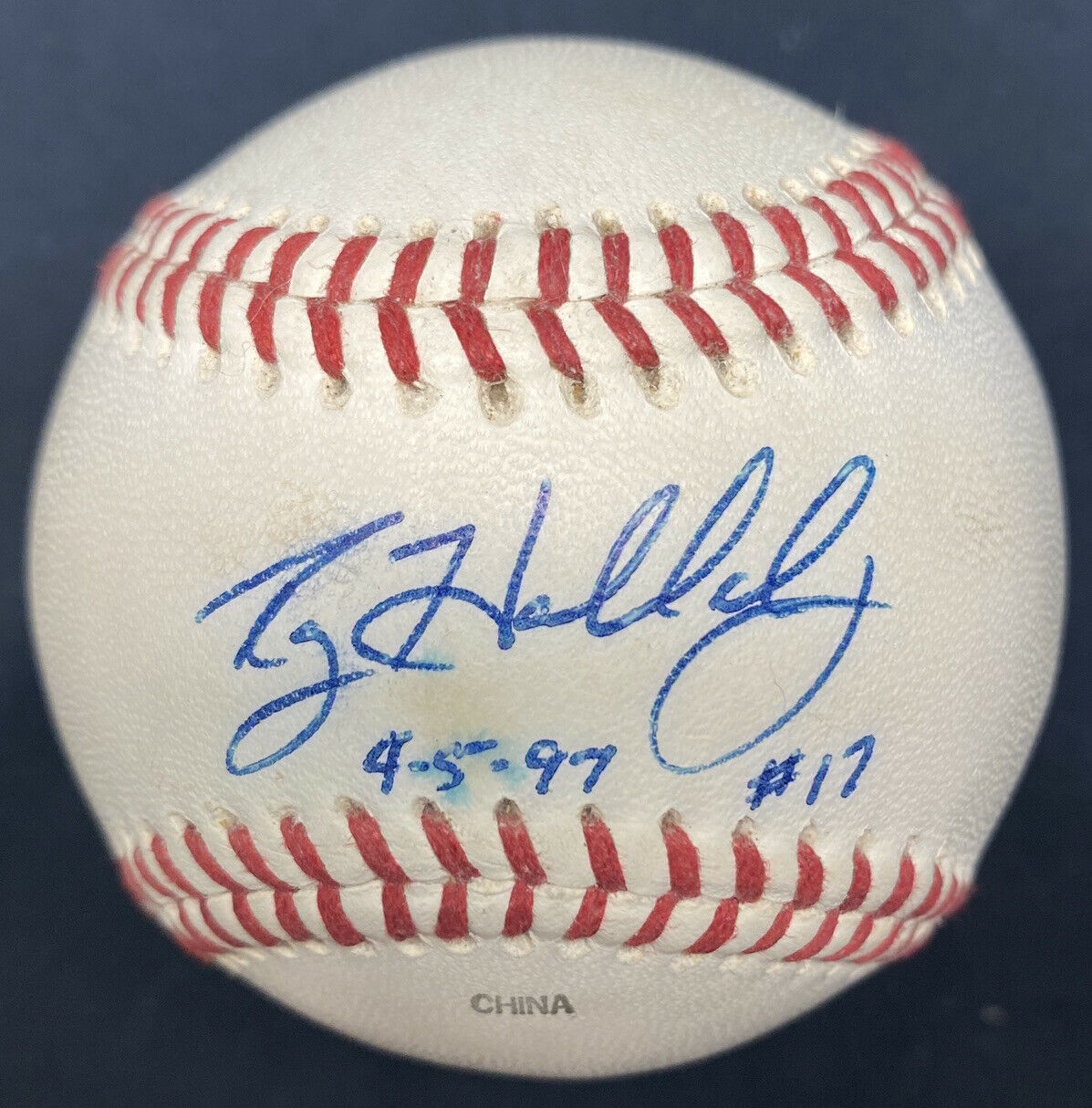 Roy Halladay Minor League Signature Signed Baseball PSA HOF