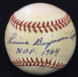 Lucius Benjamin Appling Luke HOF 1964 Signed Baseball JSA