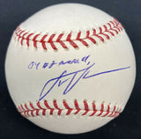 Justin Verlander 04 #2 Overall Signed Rookie Signature Baseball JSA LOA