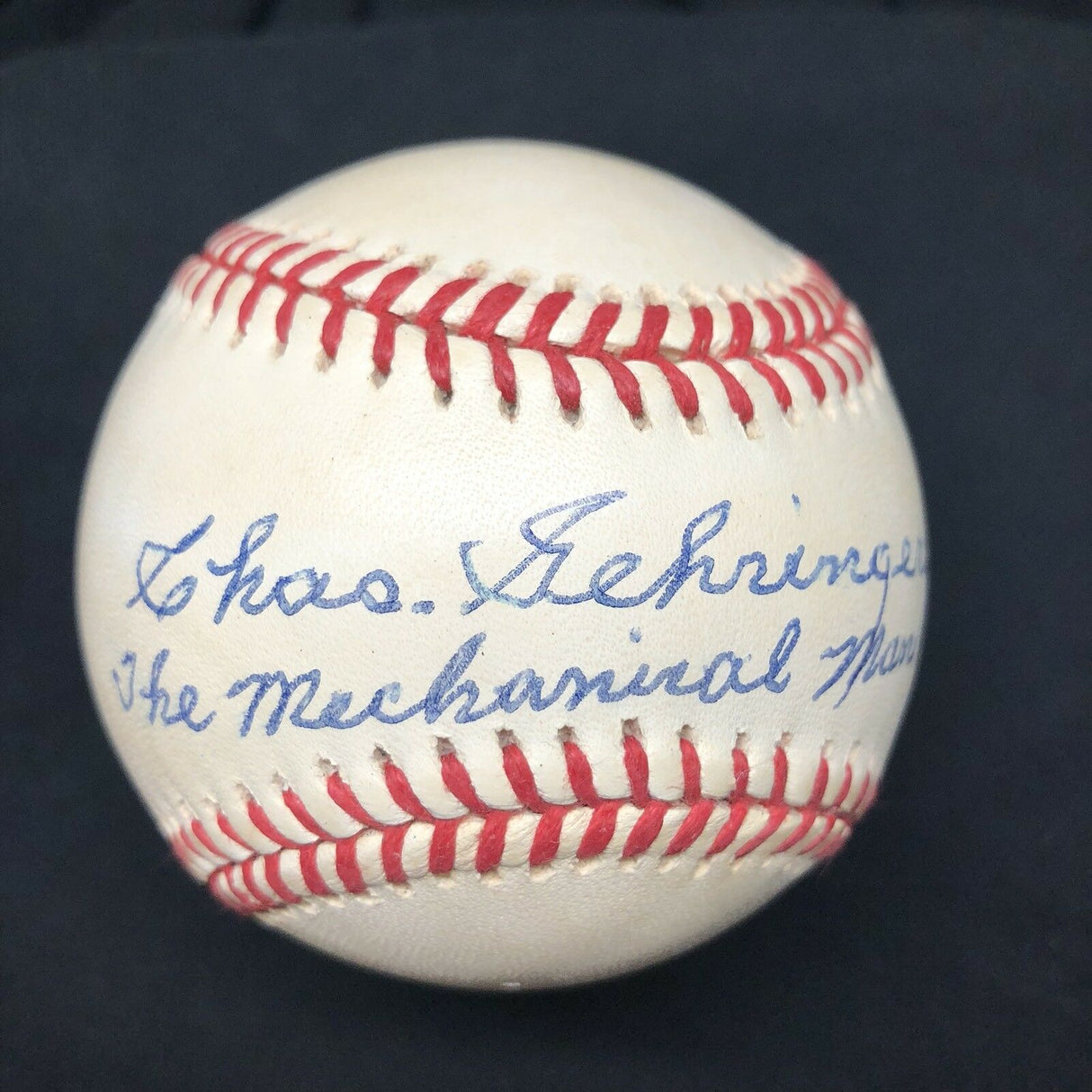 Charlie Chas Gehringer The Mechanical Man Nickname Signed Baseball PSA